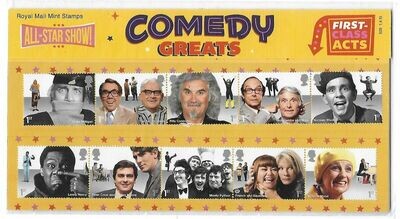 2015 Royal Mail Comedy Greats 10 Stamp Presentation Pack