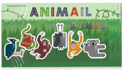 2016 Royal Mail Animail 6 Stamp Presentation Pack