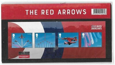 2018 Royal Mail Red Arrows and RAF Centenary 10 Stamp Presentation Pack and Mini Sheet