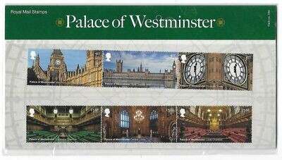 2020 Royal Mail Palace of Westminster 10 Stamp Presentation Pack and Mini Sheet