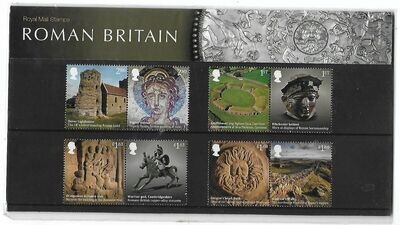 2020 Royal Mail Roman Britain 8 Stamp Presentation Pack