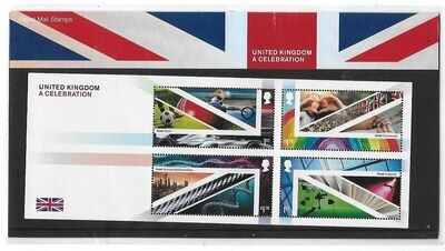 2021 Royal Mail United Kingdom A Celebration 4 Stamp Presentation Pack