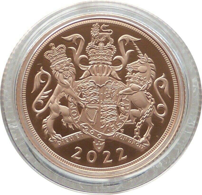2022 Platinum Jubilee Full Sovereign Gold Proof Coin Box Coa