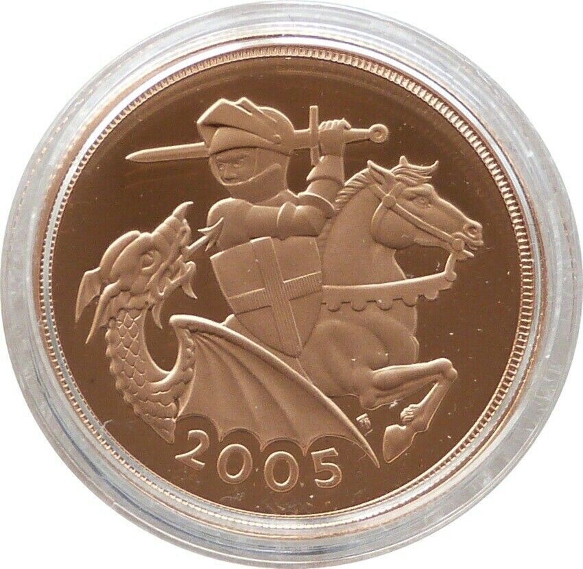 2005 St George and the Dragon £2 Double Sovereign Gold Proof Coin - Timothy Noad