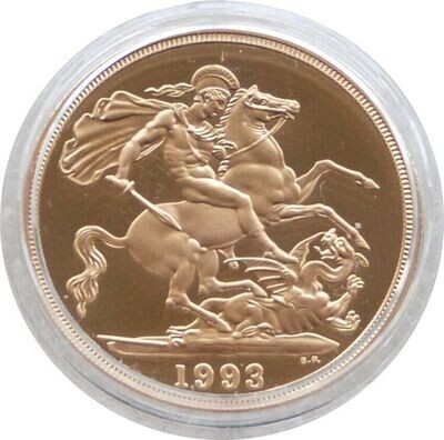 1993 St George and the Dragon £2 Double Sovereign Gold Proof Coin