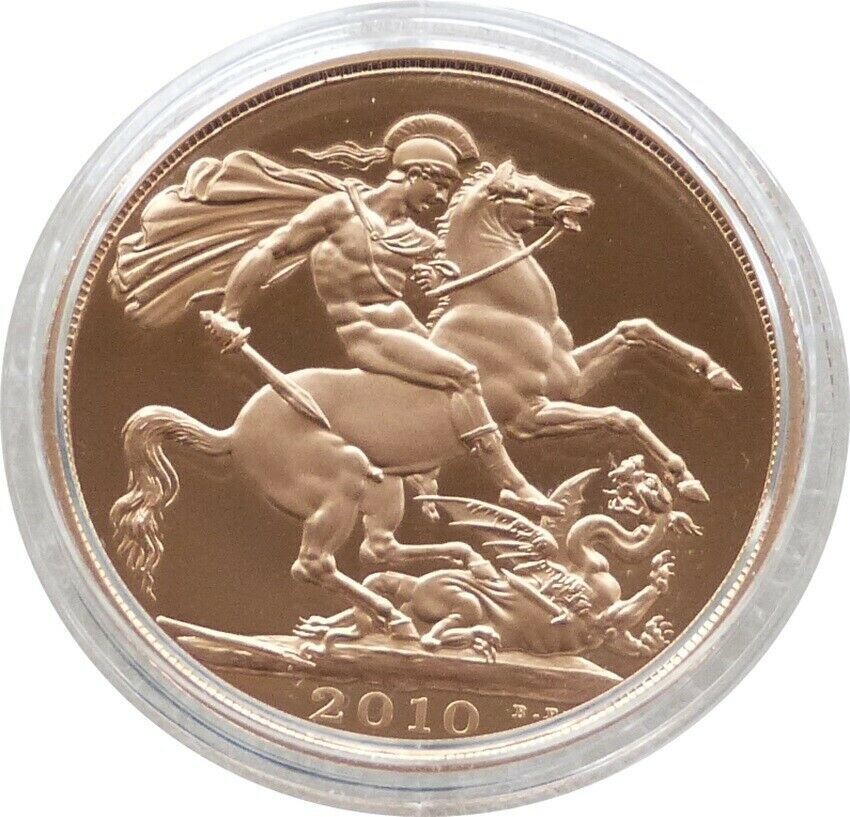 2010 St George and the Dragon £2 Gold Proof Double Sovereign Coin