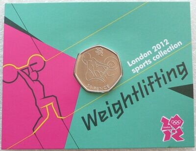 London 2012 Olympic TRIATHLON 50p coin brand new uncirculated on CARD perfect 