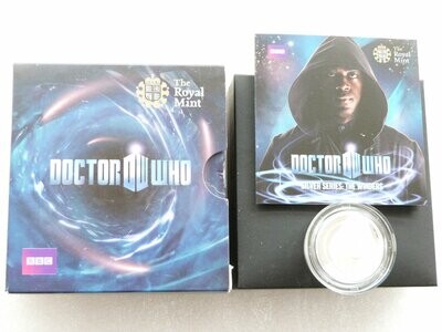 2011 BBC Doctor Who Winders Silver Proof Medal Box Coa
