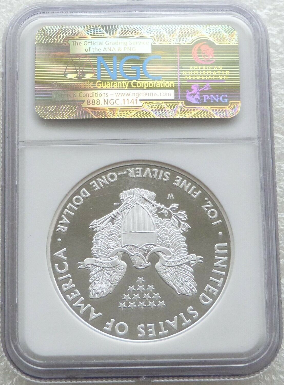 アメリカ　2008年　イーグル銀貨　NGC PF70 純銀　1オンス 2006年 アメリカイーグル 1オンス銀貨プルーフコイン NGC PF70