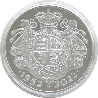 2022 Platinum Jubilee Piedfort £5 Silver Proof Coin Box Coa