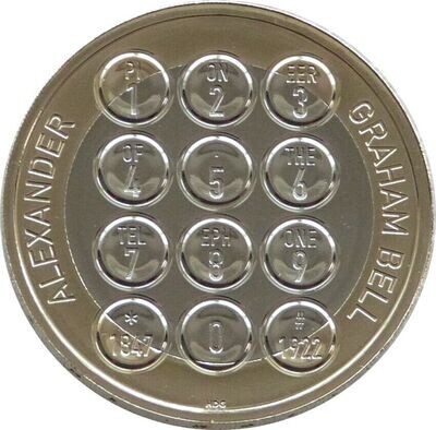 2022 Alexander Graham Bell £2 Brilliant Uncirculated Coin