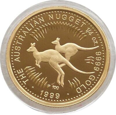 1999 Australia Kangaroo $25 Gold Proof 1/4oz Coin