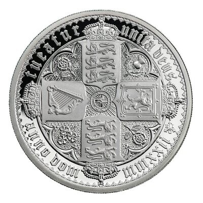 2022 Saint Helena Gothic Crown £2 Silver Proof 2oz Coin Box Coa