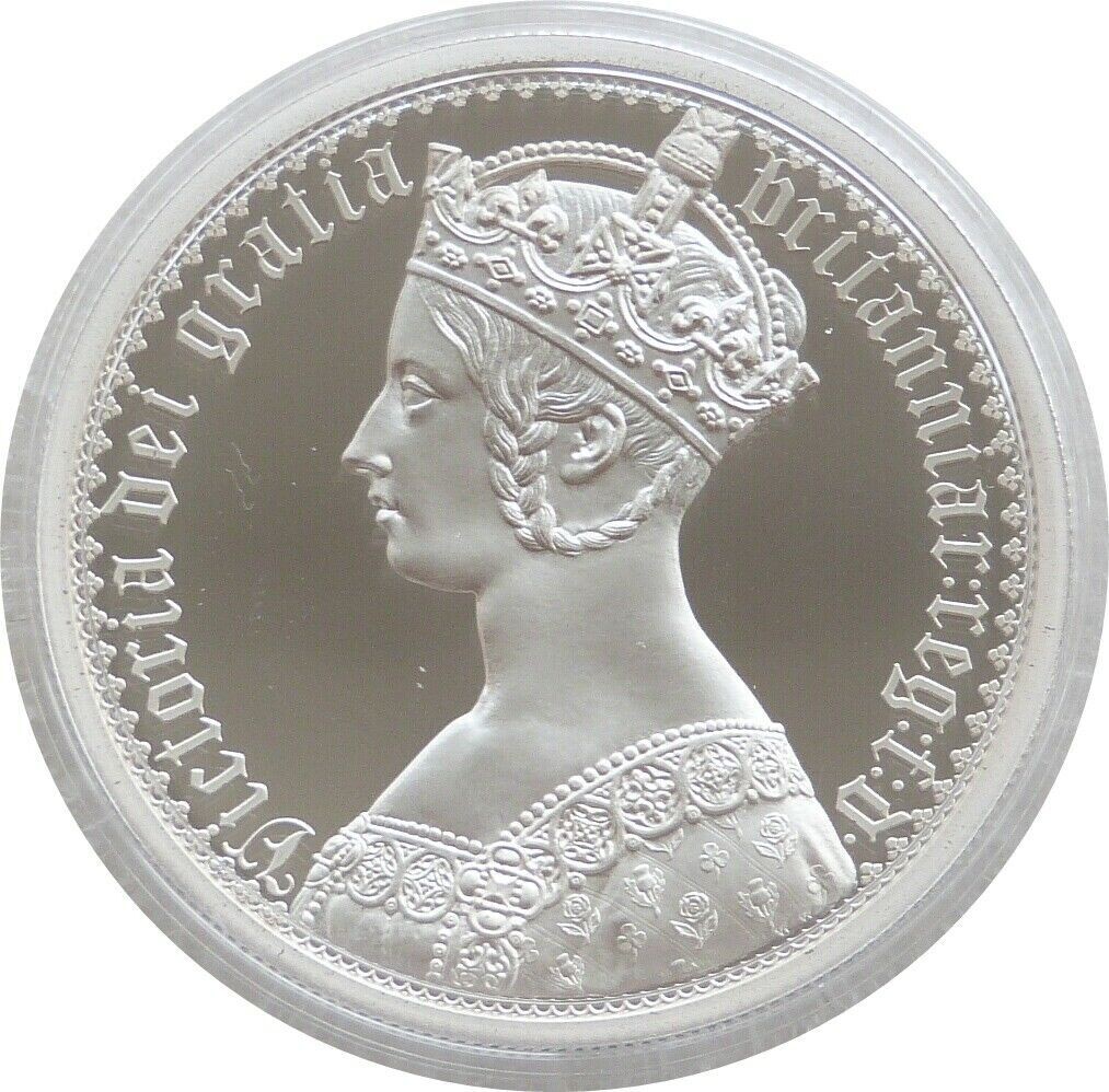 2021 Great Engravers Gothic Crown Victoria Portrait £5 Silver Proof 2oz Coin Box Coa