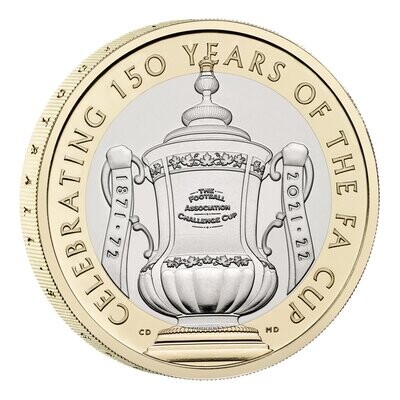 2022 FA Cup £2 Brilliant Uncirculated Coin