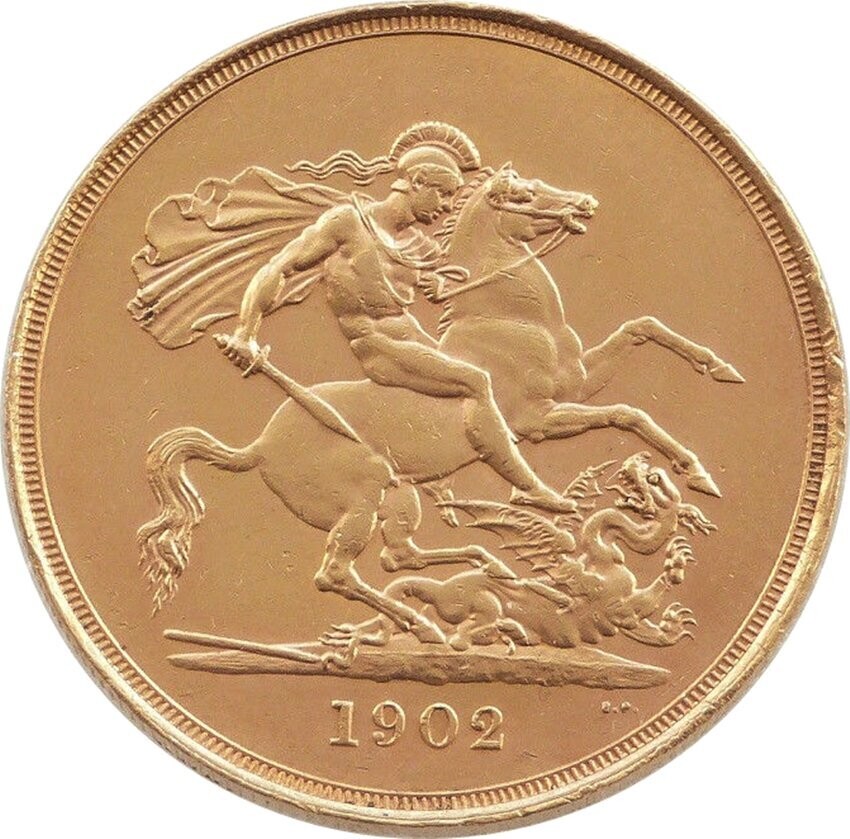 1902 Edward VII Coronation £5 Sovereign Gold Coin
