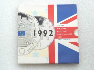 1992 Royal Mint Annual Brilliant Uncirculated 9 Coin Set