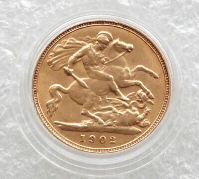 1902 Edward VII Half Sovereign Gold Coin
