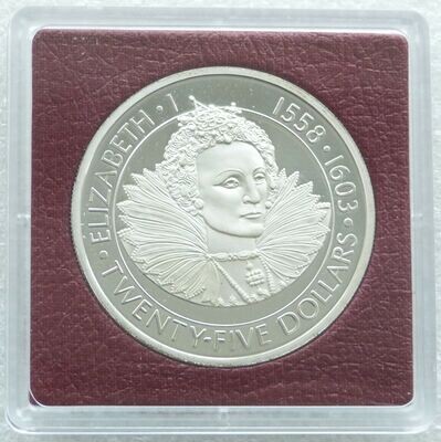 1977 Cayman Islands Silver Jubilee Elizabeth I $25 Silver Proof Coin