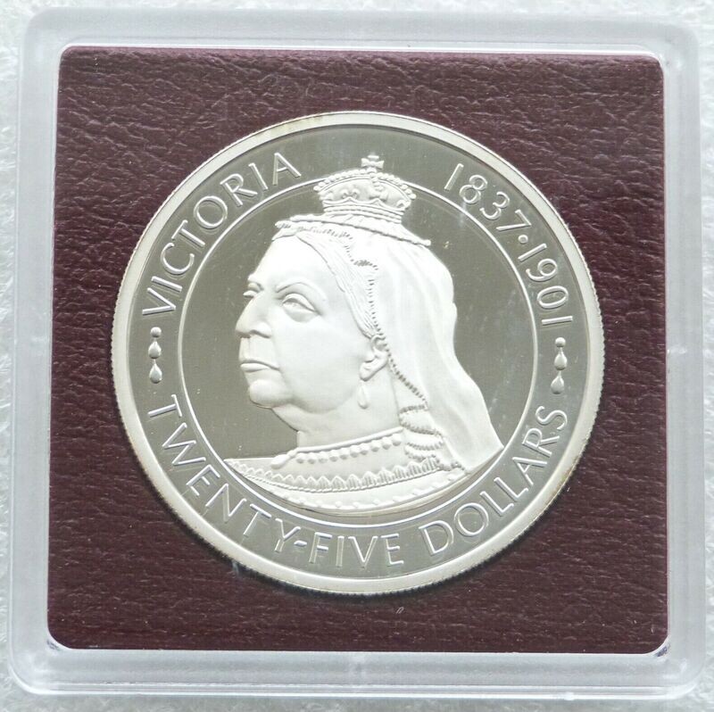 1977 Cayman Islands Silver Jubilee Victoria $25 Silver Proof Coin