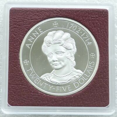 1977 Cayman Islands Silver Jubilee Anne $25 Silver Proof Coin