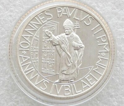 2002 Vatican Millennium Holy Trinity 2000 Lira Silver Coin