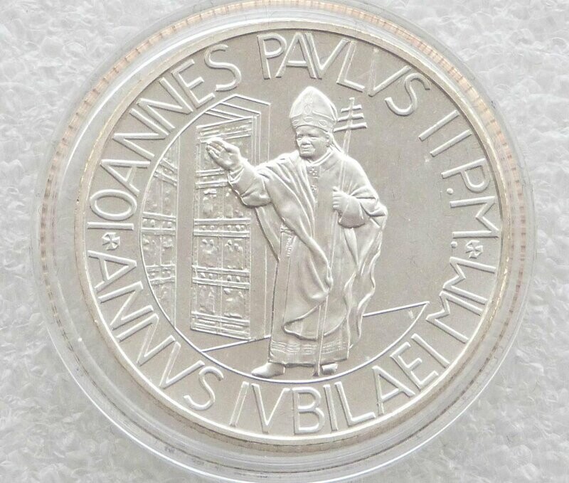 2002 Vatican Millennium Holy Trinity 2000 Lira Silver Coin