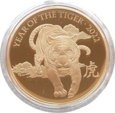 2022 British Lunar Tiger £100 Gold Proof 1oz Coin Box Coa