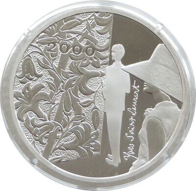 2000 France Millennium Yves Saint Laurent 10 Franc Silver Proof Coin