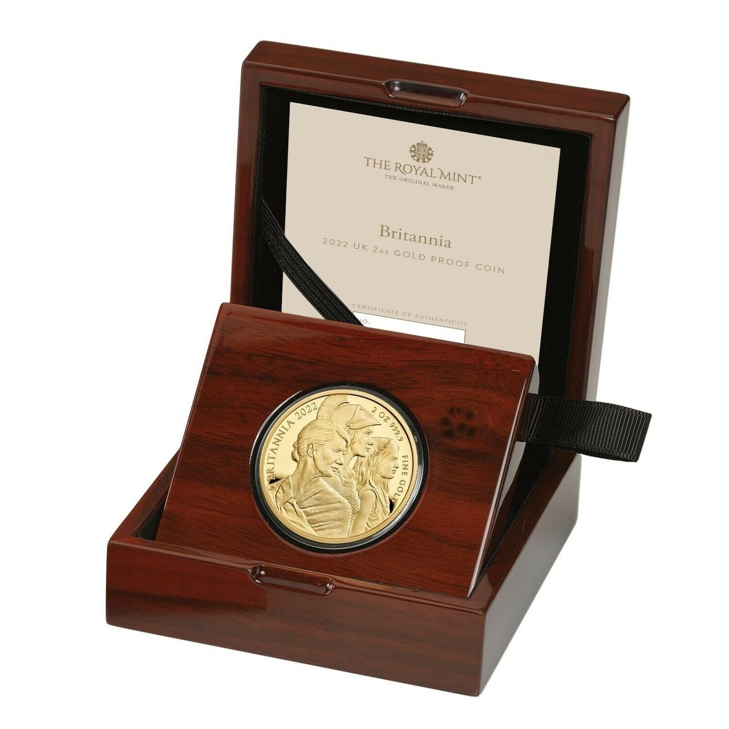 2022 Britannia Premium £200 Gold Proof 2oz Coin Box Coa - Mintage 100