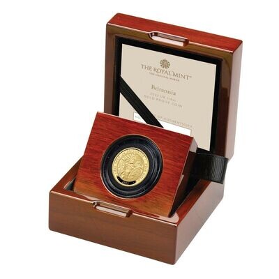 2022 Britannia £25 Gold Proof 1/4oz Coin Box Coa
