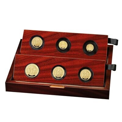 2022 Britannia Premium Gold Proof 6 Coin Set Box Coa - Mintage 150