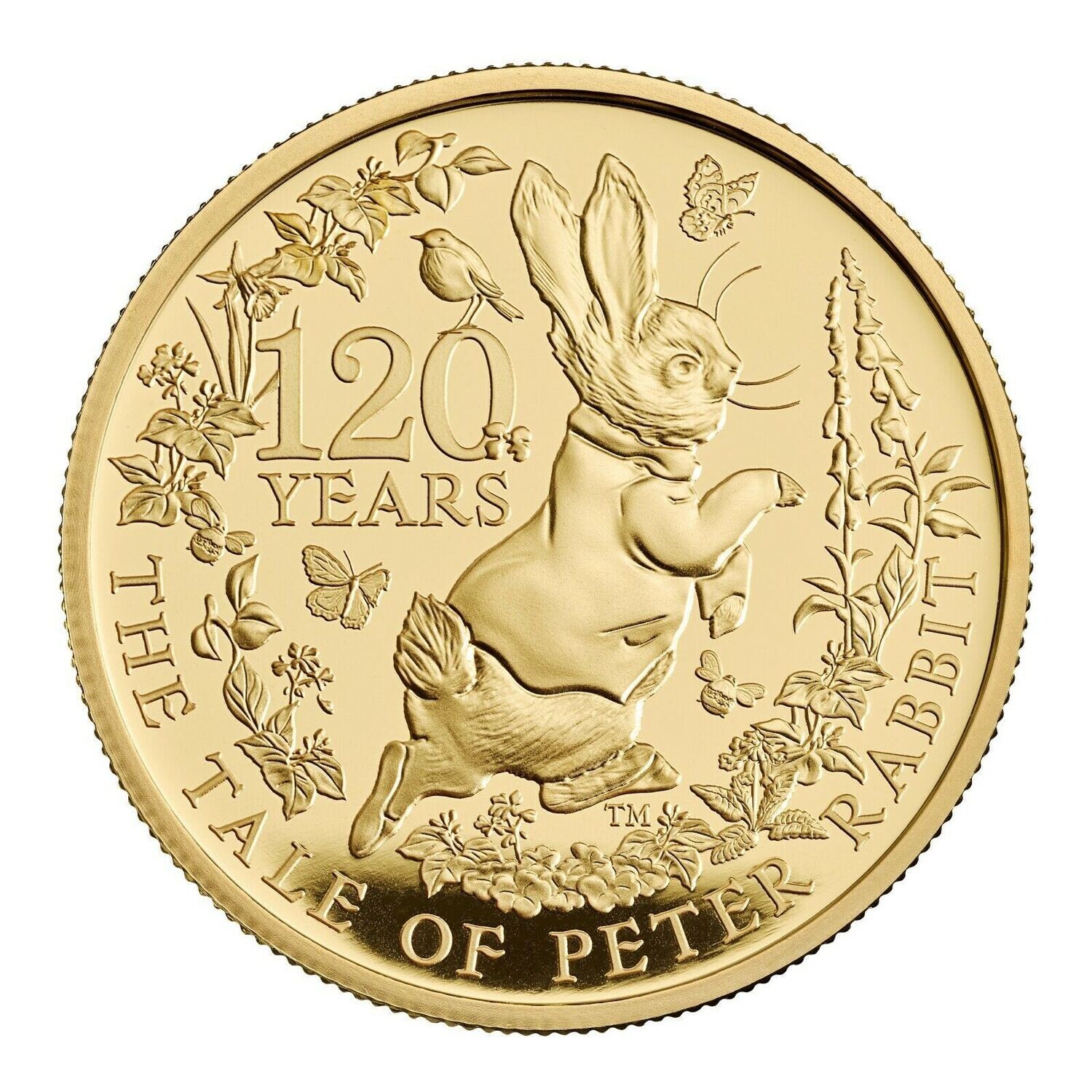 2022 Peter Rabbit £100 Gold Proof 1oz Coin Box Coa