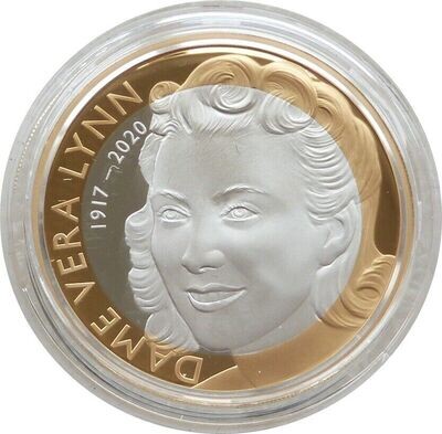 2022 Dame Vera Lynn £2 Silver Proof Coin Box Coa