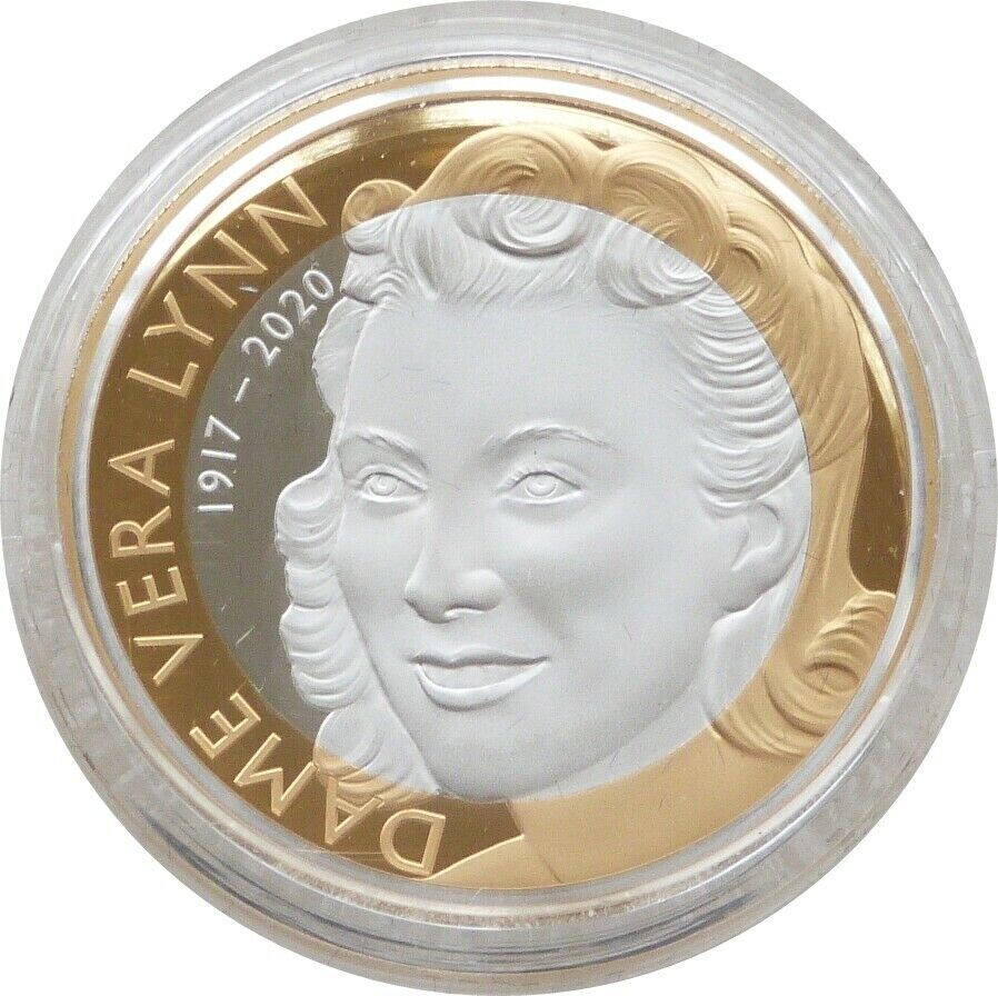 2022 Dame Vera Lynn Piedfort £2 Silver Proof Coin Box Coa