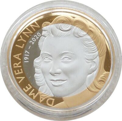 2022 Dame Vera Lynn Piedfort £2 Silver Proof Coin Box Coa