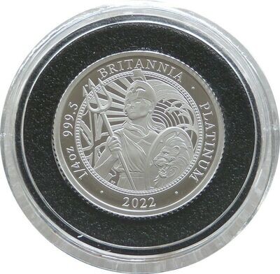 2022 Britannia £25 Platinum Proof 1/4oz Coin Box Coa - Mintage 150