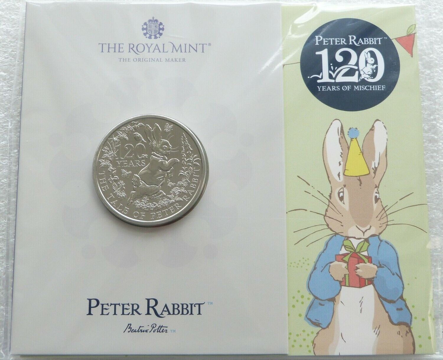 2022 Peter Rabbit £5 Brilliant Uncirculated Coin Pack Sealed