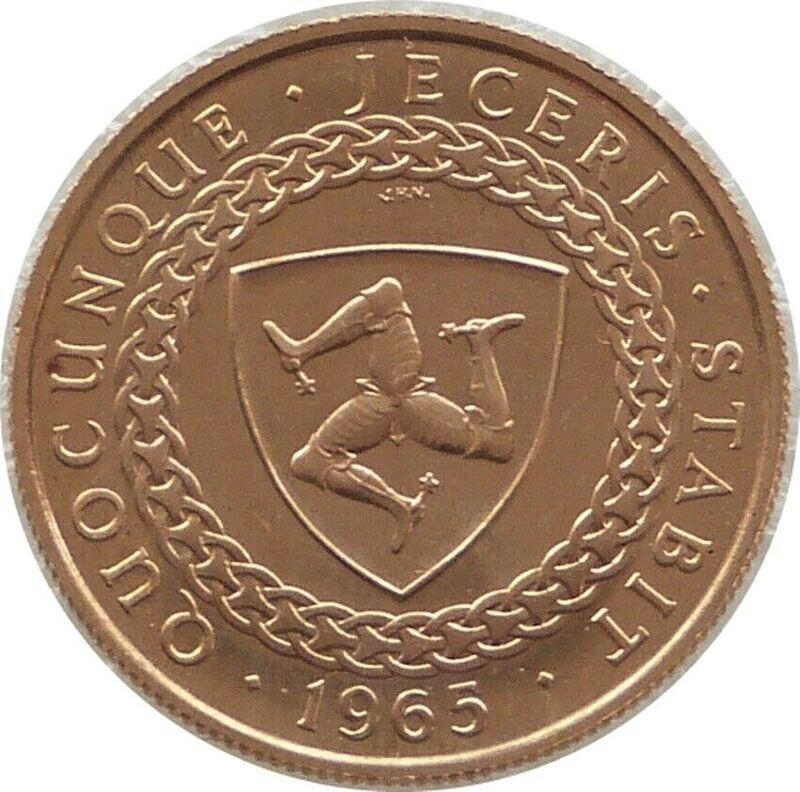 1965 Isle of Man Manx Revestment Act Half Sovereign Gold Coin 1965 Isle of Man Manx Revestment Act Half Sovereign Gold Coin
