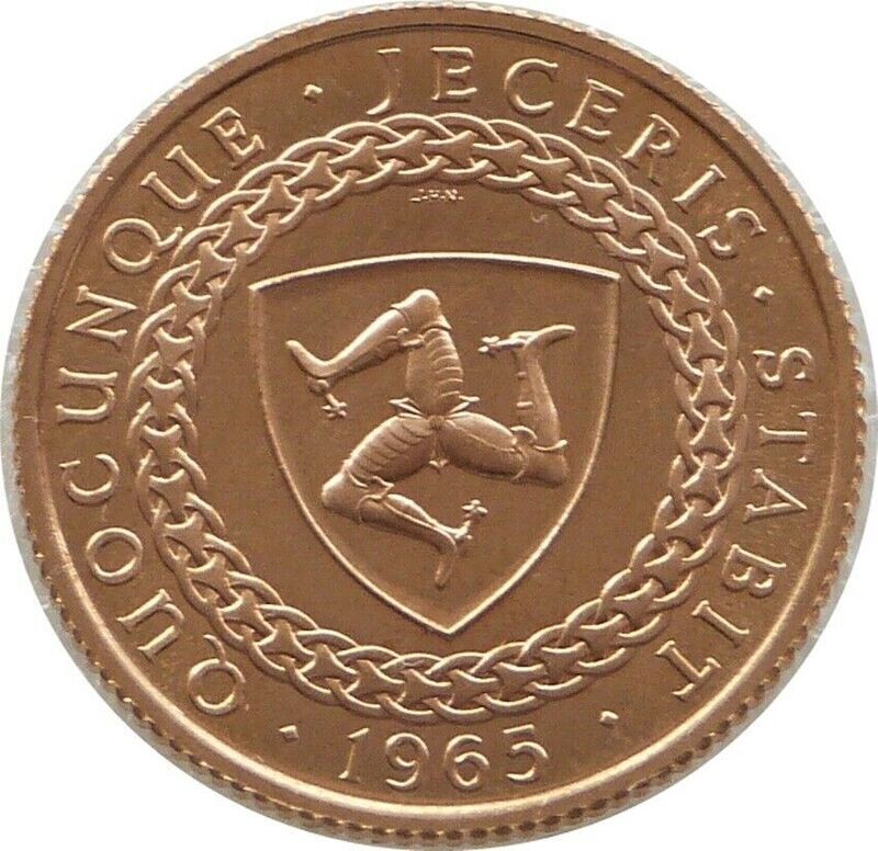 1965 Isle of Man Manx Revestment Act Full Sovereign Gold Coin 1965 Isle of Man Manx Revestment Act Full Sovereign Gold Coin