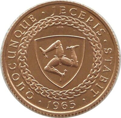 1965 Isle of Man Manx Revestment Act Full Sovereign Gold Coin
