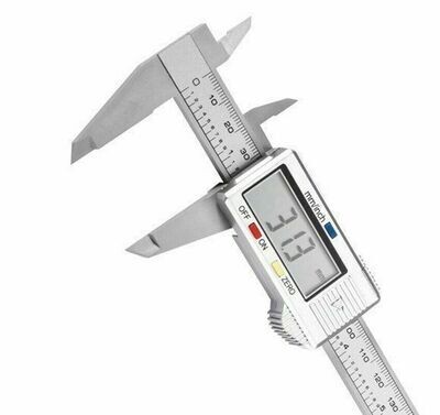6'' LCD Digital Silver Caliper Tool Gauge Ruler Micrometer Measure 150mm / 6 Inch