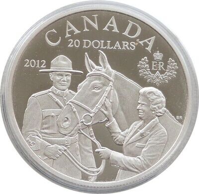 2012 Canada Diamond Jubilee Royal Visit $20 Silver Proof 1oz Coin