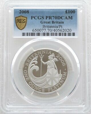 Certified PR70 DCAM Platinum Coins