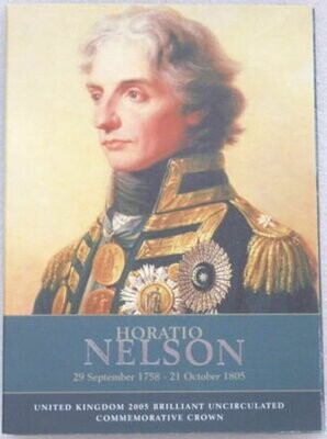 2005 Horatio Nelson £5 Brilliant Uncirculated Coin Pack