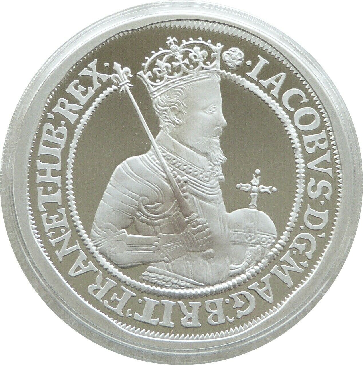 2022 British Monarchs King James I £10 Silver Proof 5oz Coin Box Coa