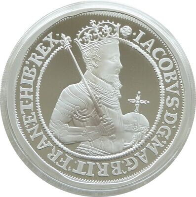 2022 British Monarchs King James I £10 Silver Proof 5oz Coin Box Coa
