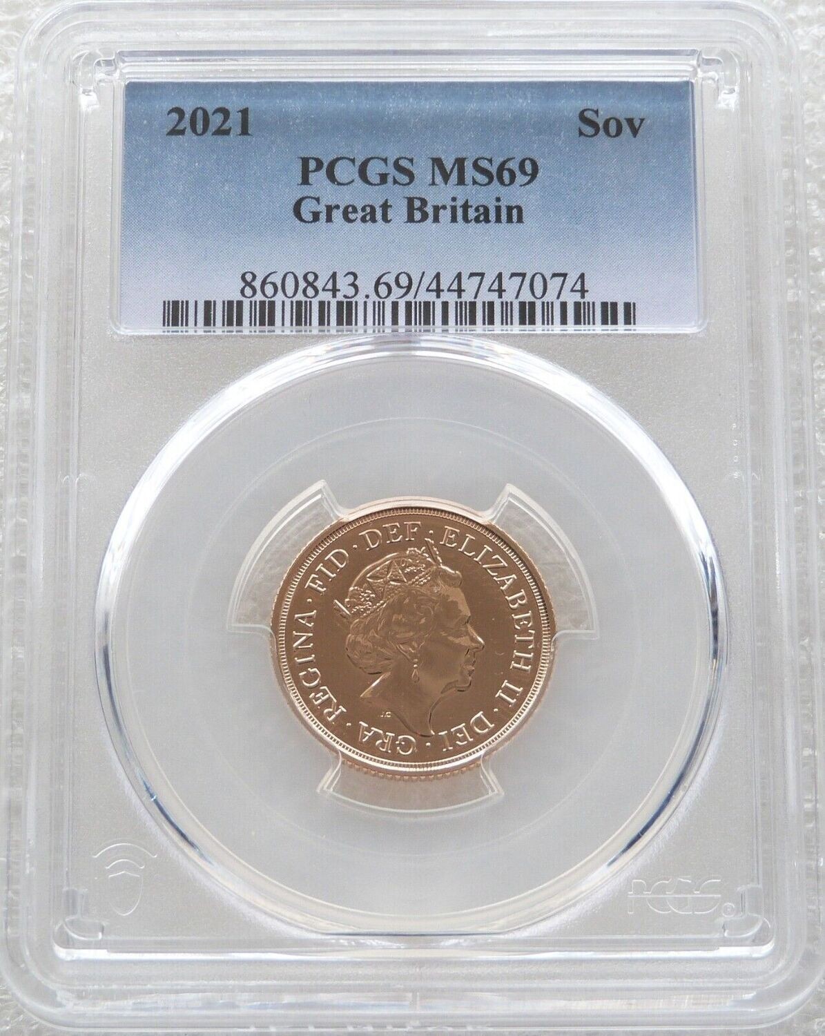 2021 St George and the Dragon Full Sovereign Gold Coin PCGS MS69