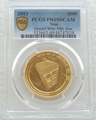 2013 Niue Doctor Who $200 Gold Proof 1oz Coin PCGS PR69 DCAM