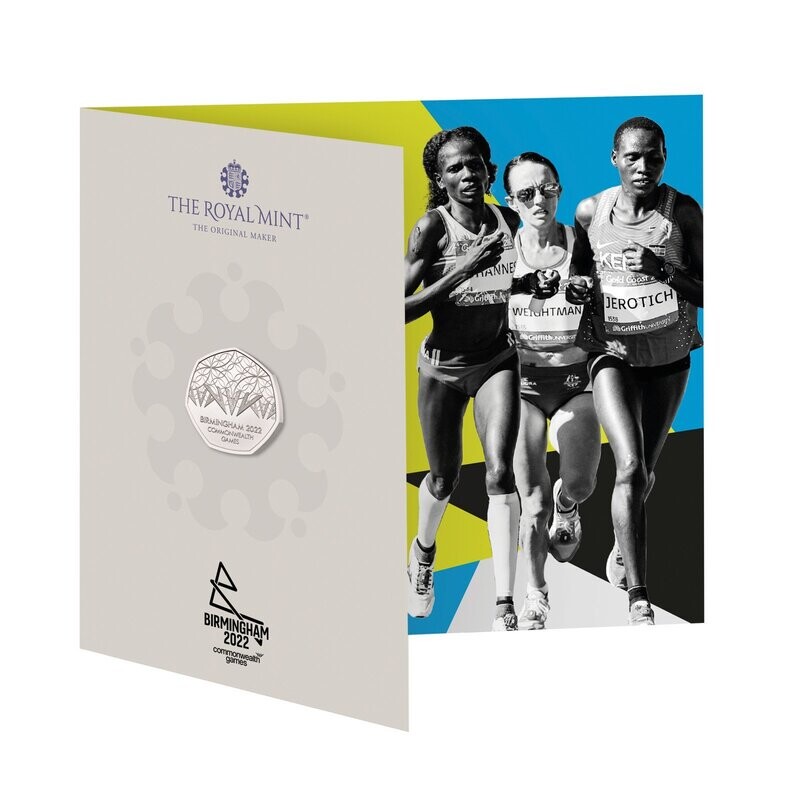 2022 Commonwealth Games 50p Brilliant Uncirculated Coin Pack Sealed